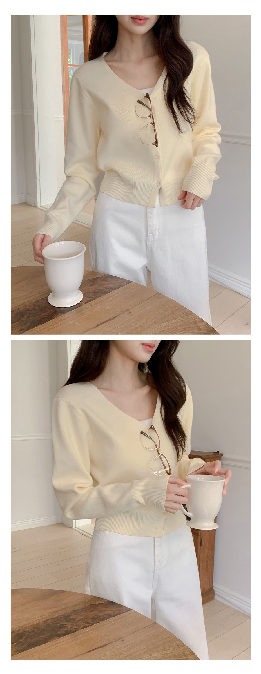 MADE 네오 브이넥 슬릿 가디건(데일리룩) 상세 이미지 51