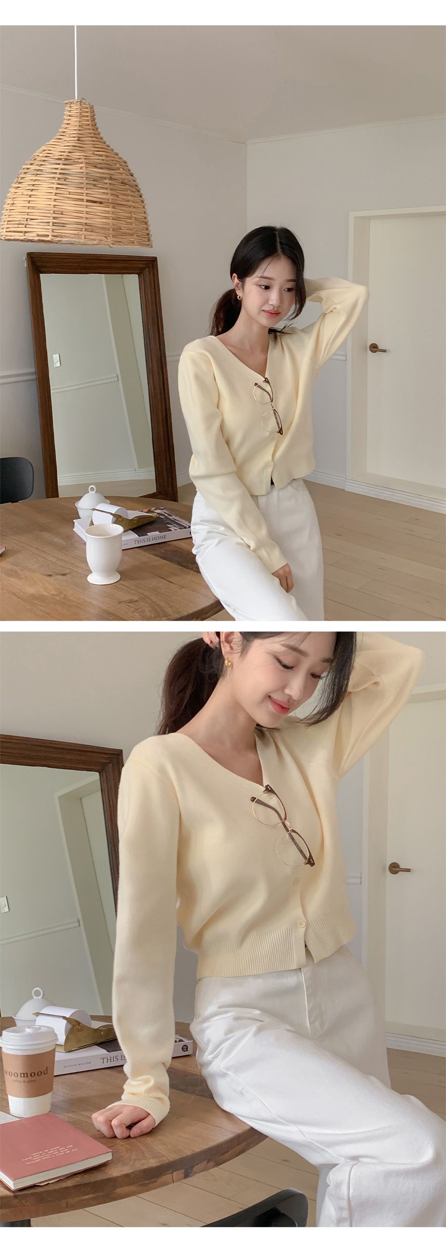 MADE 네오 브이넥 슬릿 가디건(데일리룩) 상세 이미지 53