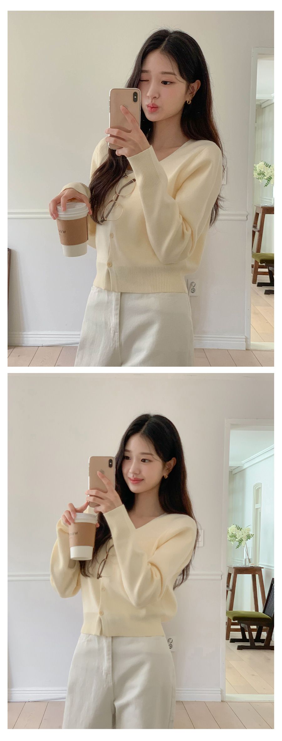 MADE 네오 브이넥 슬릿 가디건(데일리룩) 상세 이미지 55