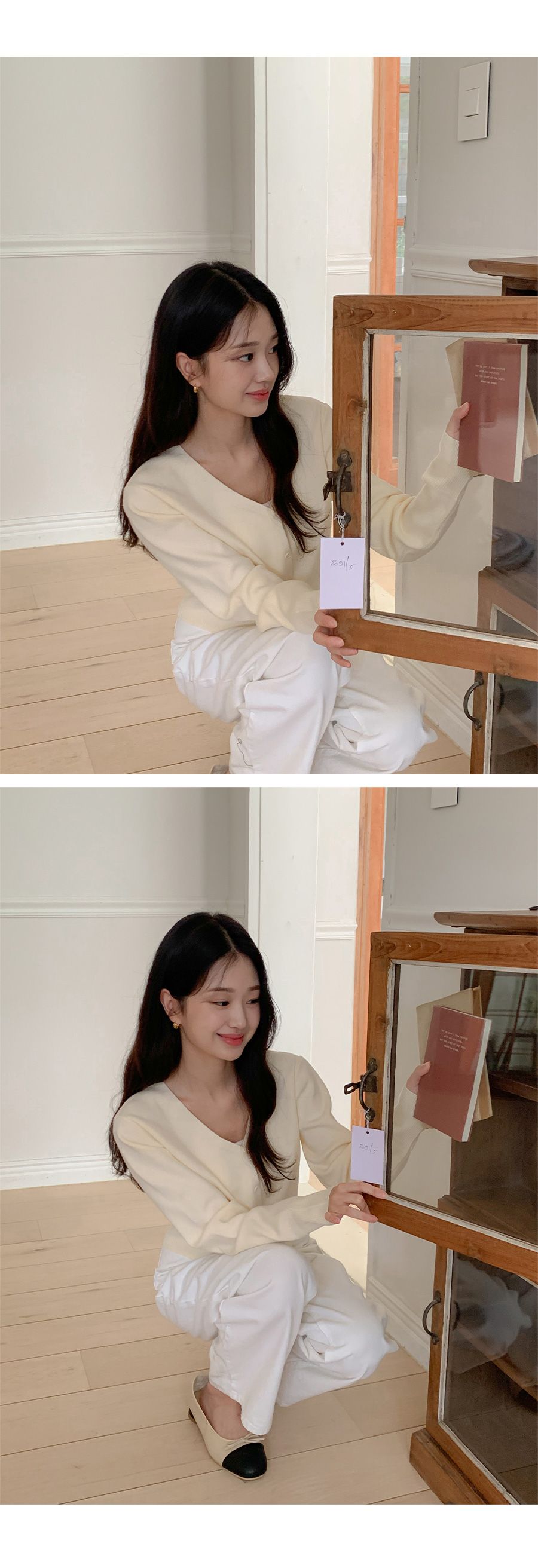 MADE 네오 브이넥 슬릿 가디건(데일리룩) 상세 이미지 59