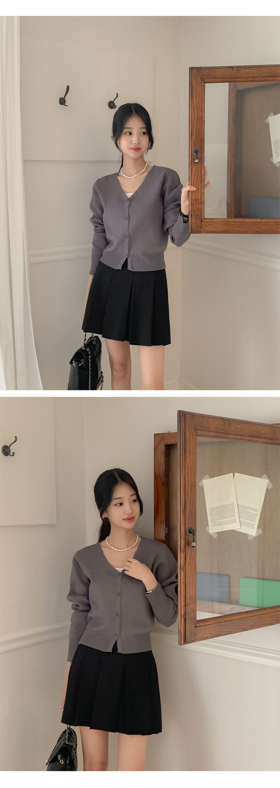MADE 네오 브이넥 슬릿 가디건(데일리룩) 상세 이미지 76