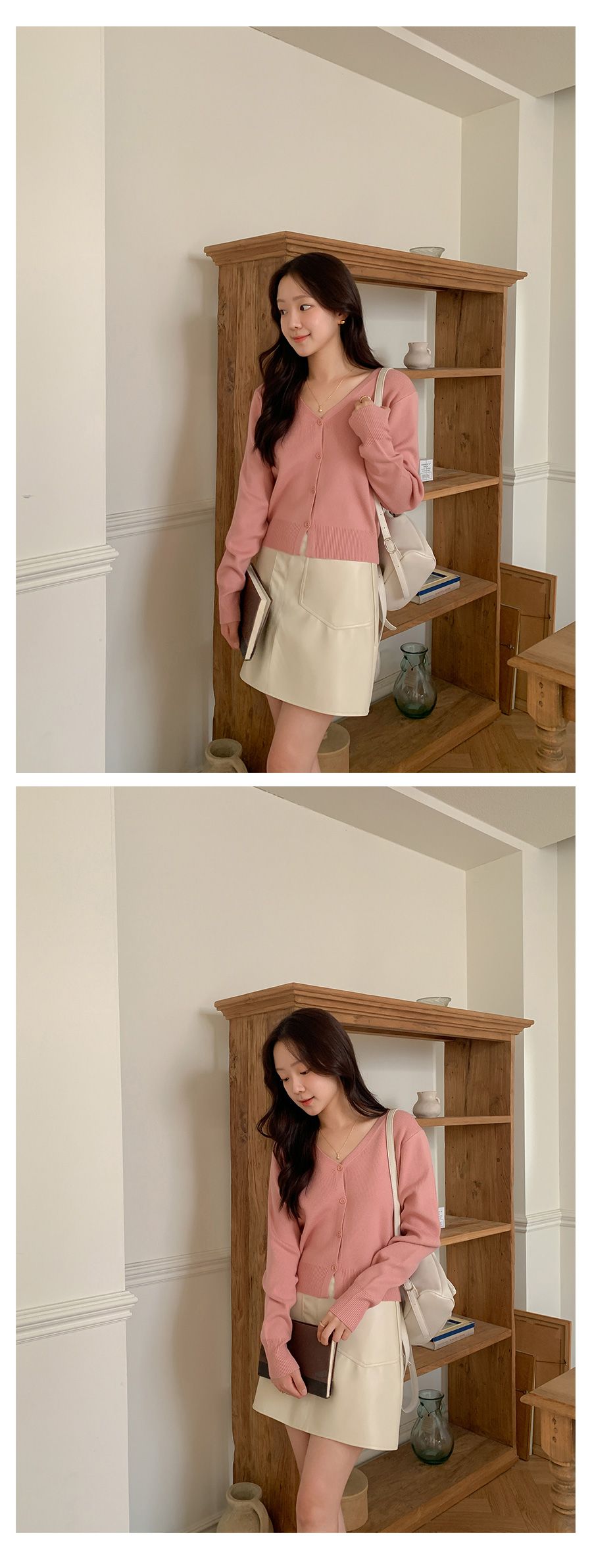 MADE 네오 브이넥 슬릿 가디건(데일리룩) 상세 이미지 26